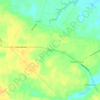 Latanes topographic map, elevation, terrain