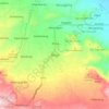 Moga topographic map, elevation, terrain