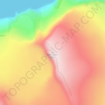 Olavtoppen topographic map, elevation, terrain