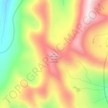 Mount Wam topographic map, elevation, terrain