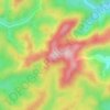 Haldon topographic map, elevation, terrain
