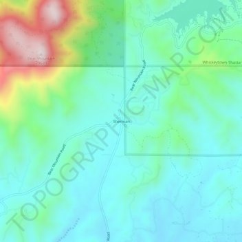 Sherman topographic map, elevation, terrain