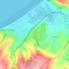 Les Champs Rabats topographic map, elevation, terrain