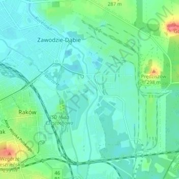 Kucelin topographic map, elevation, terrain