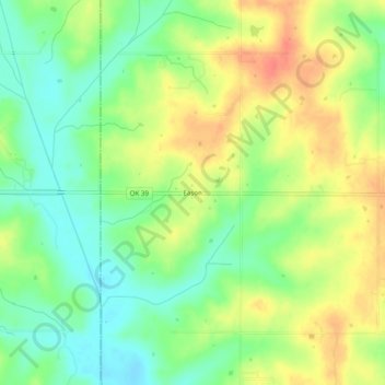 Eason topographic map, elevation, terrain