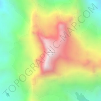 Quishuarnioj topographic map, elevation, terrain