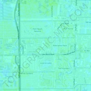 Covered Bridge topographic map, elevation, terrain