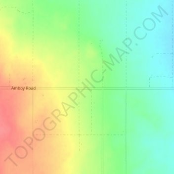 Wonder Valley topographic map, elevation, terrain