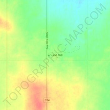 Round Hill topographic map, elevation, terrain