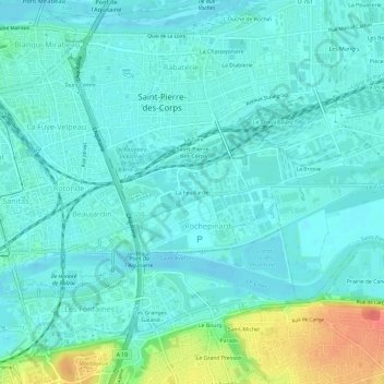 La Feuillarde topographic map, elevation, terrain