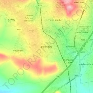 Ennerdale topographic map, elevation, terrain