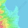 Ponta Mina topographic map, elevation, terrain