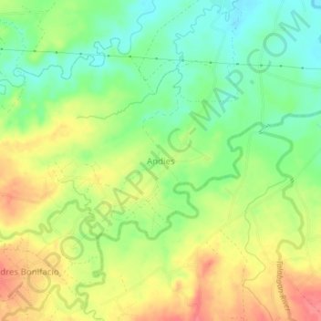 Andies topographic map, elevation, terrain