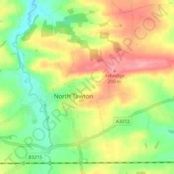 Essington topographic map, elevation, terrain