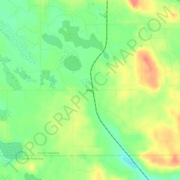 Phelps topographic map, elevation, terrain