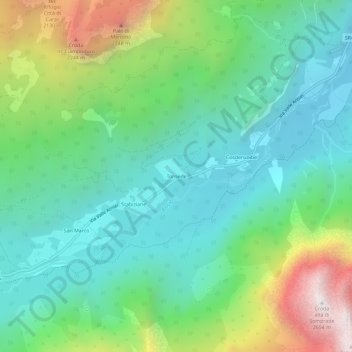 Tornede topographic map, elevation, terrain
