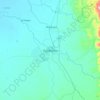 Fundación topographic map, elevation, terrain