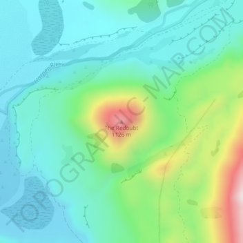 The Redoubt topographic map, elevation, terrain