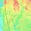 Enterprise topographic map, elevation, terrain