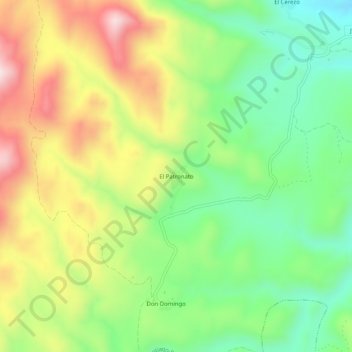 El Patronato topographic map, elevation, terrain