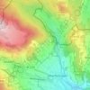 Huflar topographic map, elevation, terrain