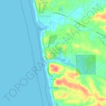 Seabrook topographic map, elevation, terrain