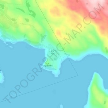 Apex topographic map, elevation, terrain