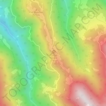 Boz topographic map, elevation, terrain