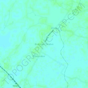Brahman Taraboi topographic map, elevation, terrain