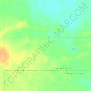 Summerland Hutterite Colony topographic map, elevation, terrain