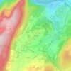 Sénissiat topographic map, elevation, terrain