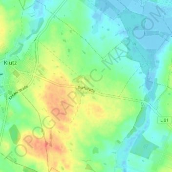 Christinenfeld topographic map, elevation, terrain