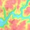 Renfrew topographic map, elevation, terrain