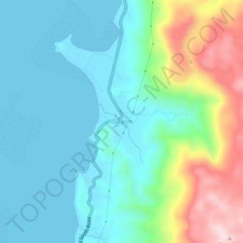 Linaon topographic map, elevation, terrain