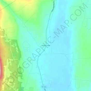 Lawrenceville topographic map, elevation, terrain