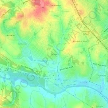 Walden topographic map, elevation, terrain