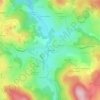 Pontchareau topographic map, elevation, terrain