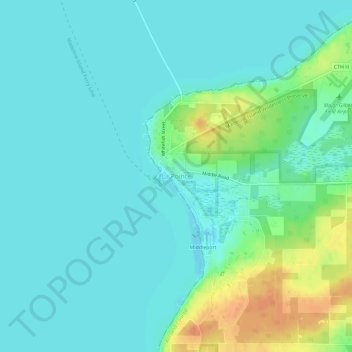 La Pointe topographic map, elevation, terrain