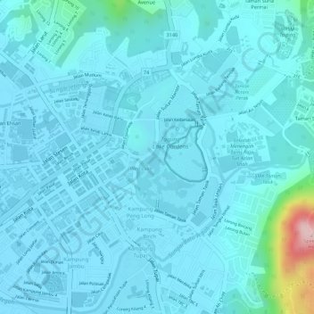 Seven Sister's Point topographic map, elevation, terrain