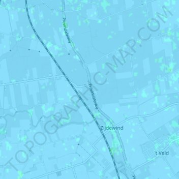 Blokhuizen topographic map, elevation, terrain