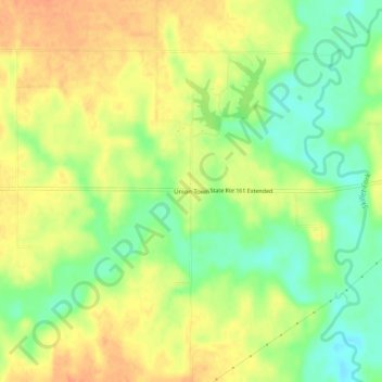 Union Town topographic map, elevation, terrain