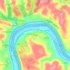 La Belle topographic map, elevation, terrain