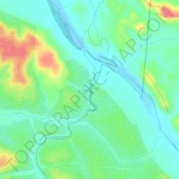Cobbold Gorge topographic map, elevation, terrain
