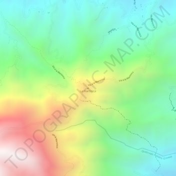 La Martinica topographic map, elevation, terrain