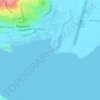 White Beach topographic map, elevation, terrain