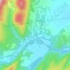 Cabins topographic map, elevation, terrain