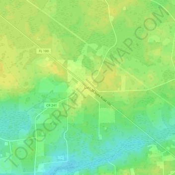 Lulu topographic map, elevation, terrain