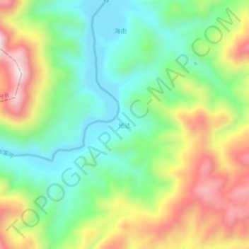 Tada topographic map, elevation, terrain