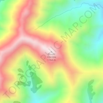 Mount Horrible topographic map, elevation, terrain