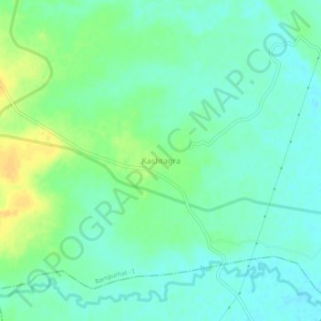 Kashtagra topographic map, elevation, terrain